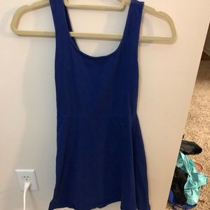Tank top dress with skater skirt